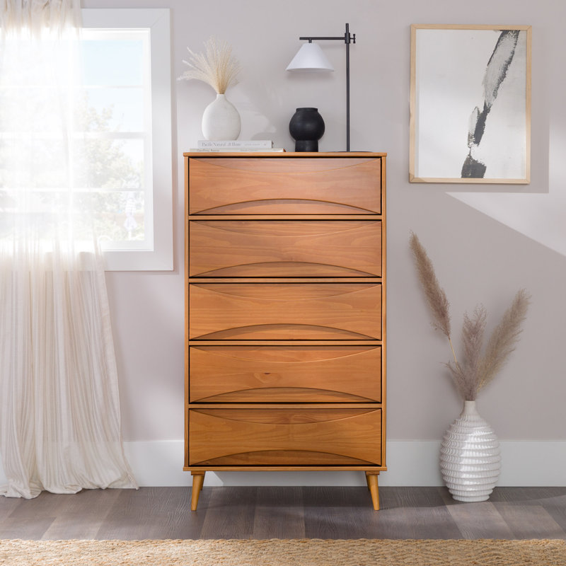 Wade Logan® Amoakuh 5 Drawer Dresser & Reviews Wayfair